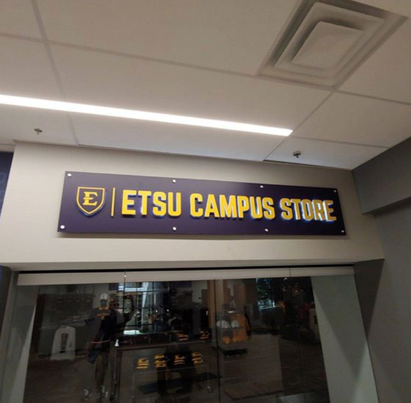 ETSU Campus Store sign