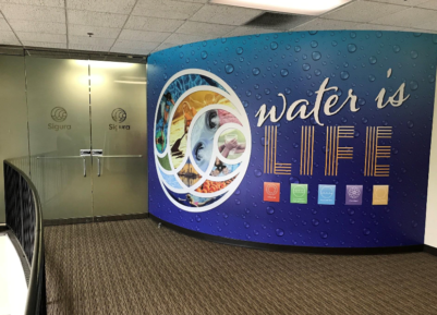 Water is Life wall mural