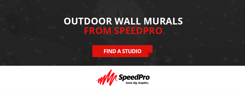 Contact SpeedPro for your outdoor wall mural.
