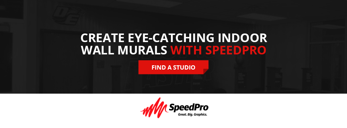 Create eye-catching indoor wall murals with SpeedPro.