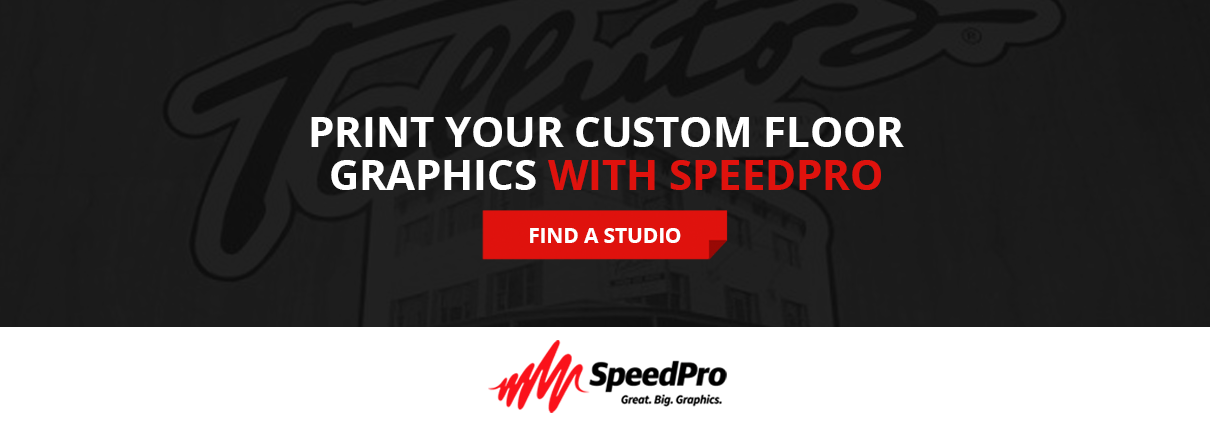 Print your custom floor graphics with SpeedPro.