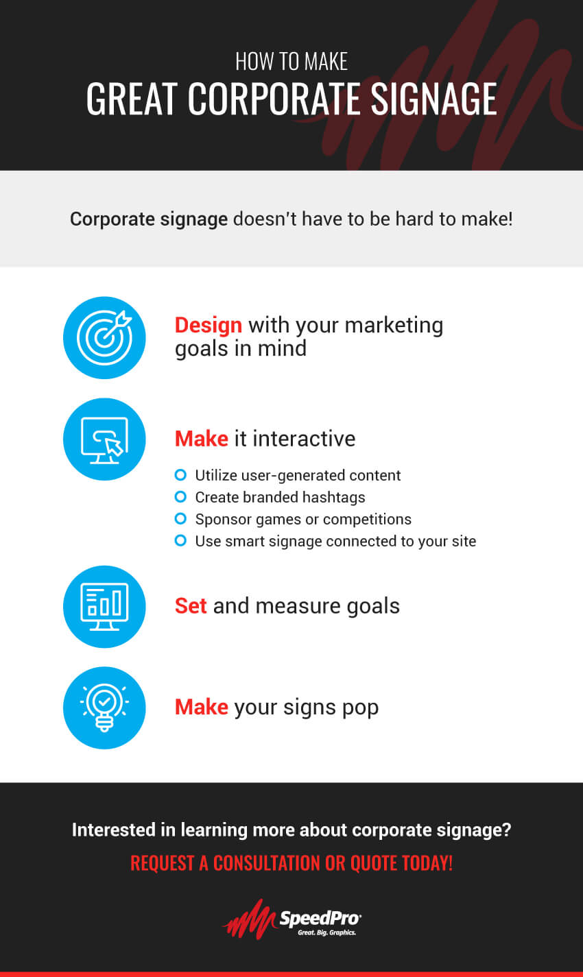 How to Make Great Corporate Marketing Signs [Infographic]