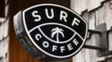 Surf Coffee sign