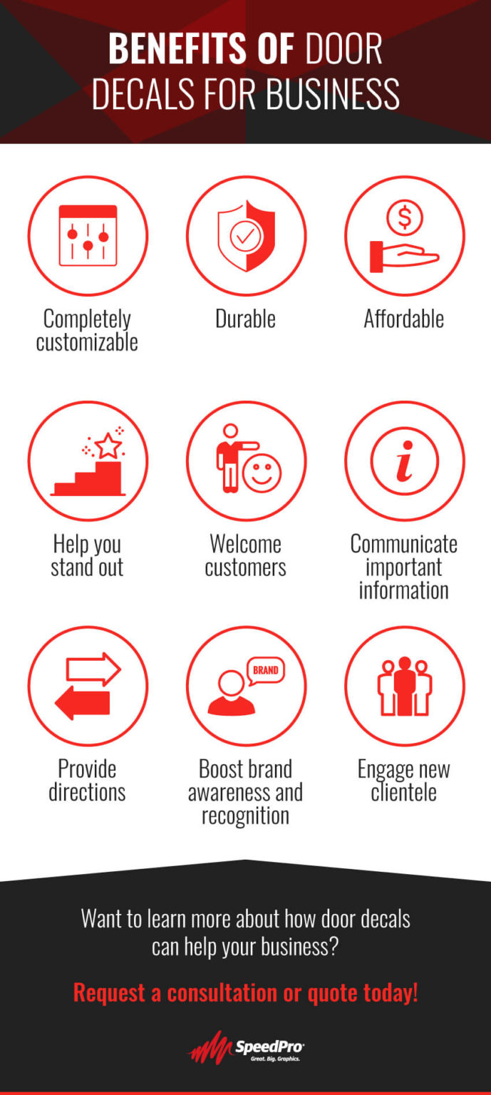 Custom Door Decals for Business Vinyl Door Decals SpeedPro