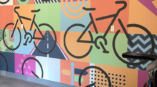 Bicycle wall mural